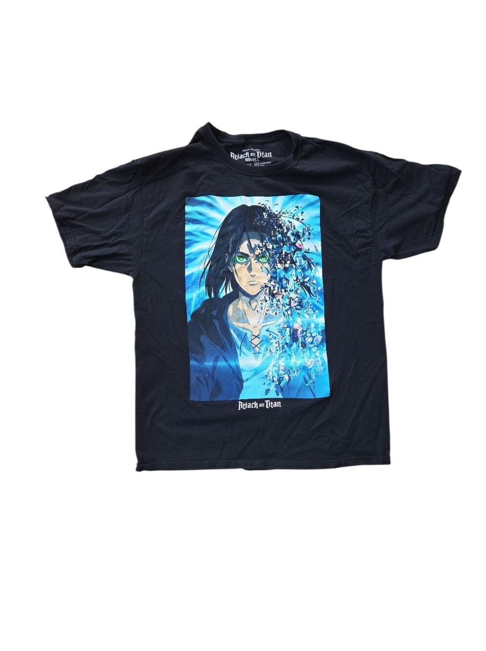 Attack on Titan Eren Yeager Final Season T-Shirt Ripple Junction Black Large